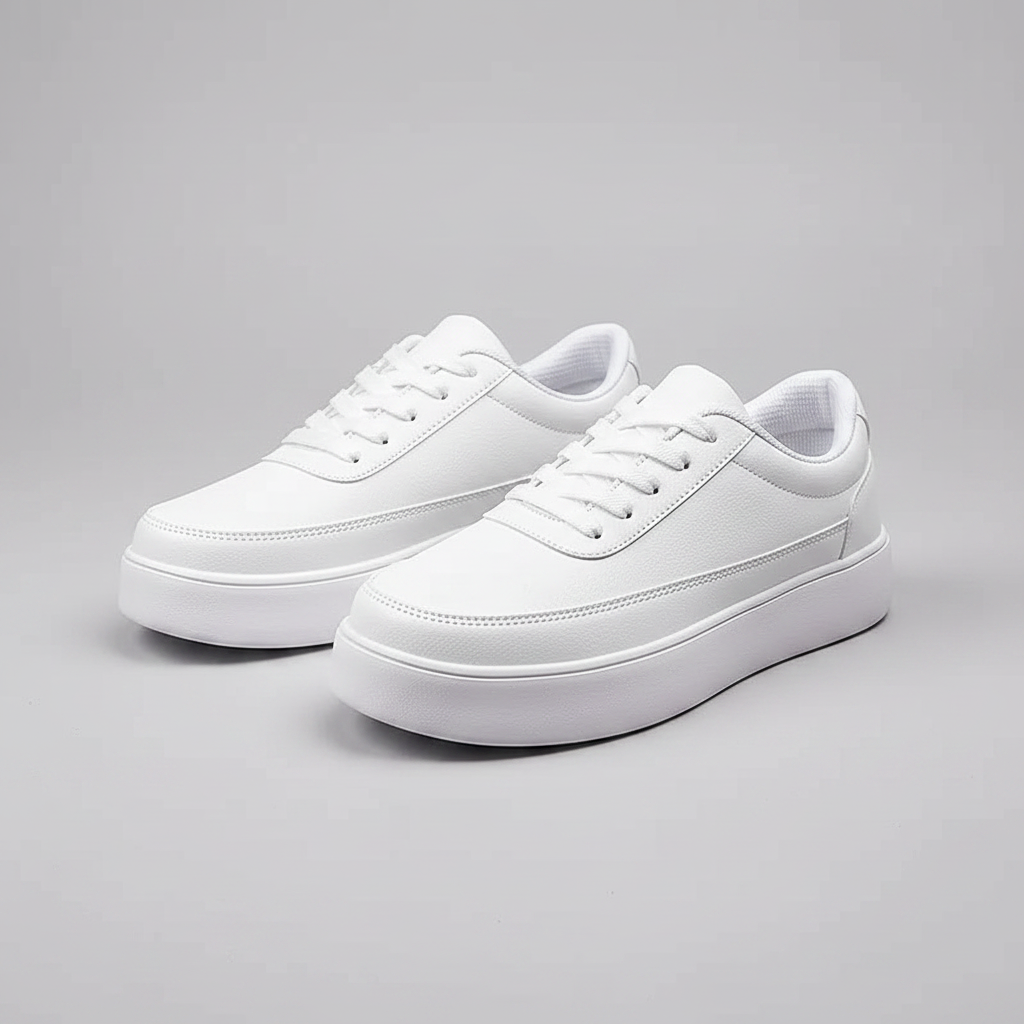 Hvide Platform Sneakers | Mænds Fritidssko