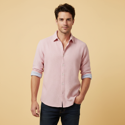 Casual Button Down Skjorte | Herre Skjorter til Sommer