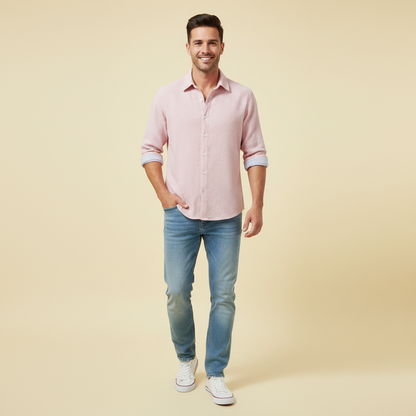 Casual Button Down Skjorte | Herre Skjorter til Sommer