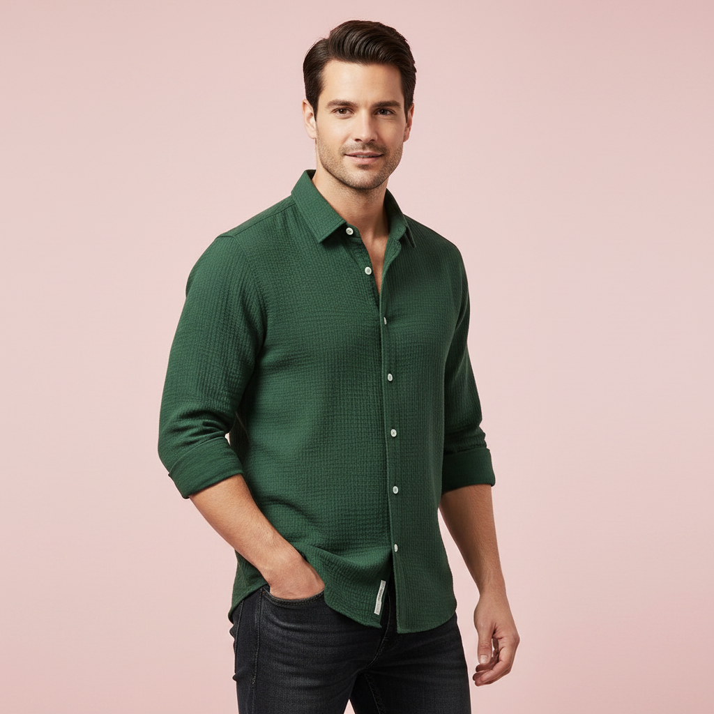 Casual Button Down Skjorte | Herre Skjorter til Sommer