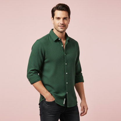 Casual Button Down Skjorte | Herre Skjorter til Sommer