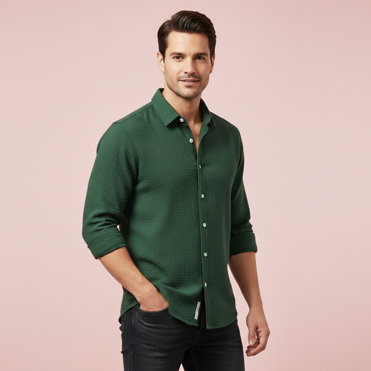 Casual Button Down Skjorte | Herre Skjorter til Sommer