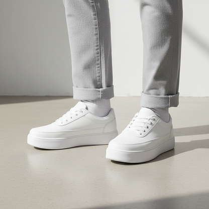 Hvide Platform Sneakers | Mænds Fritidssko