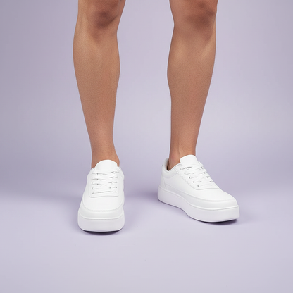 Hvide Platform Sneakers | Mænds Fritidssko