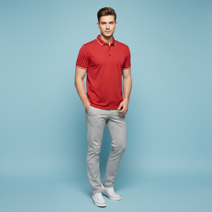 Kortærmet Poloshirt Mænd | Casual Poloshirt til Mænd