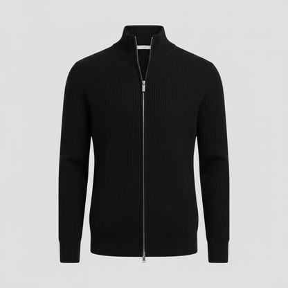 Slim Fit Cardigan | Cardigan til Herre med Lynlås