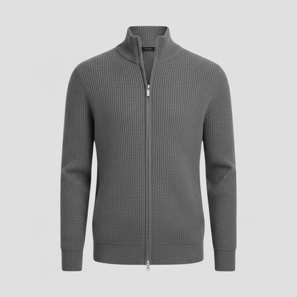 Slim Fit Cardigan | Cardigan til Herre med Lynlås
