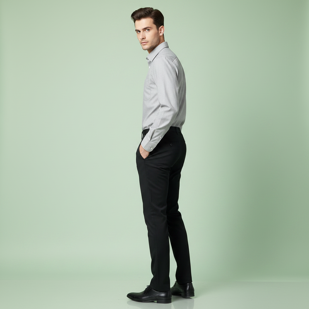 Saul | Slim Fit Herre Bukser i Elastisk Stof