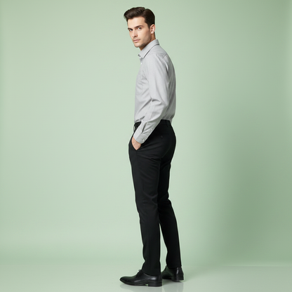 Saul | Slim Fit Herre Bukser i Elastisk Stof