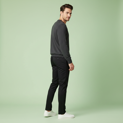Saul | Slim Fit Herre Bukser i Elastisk Stof
