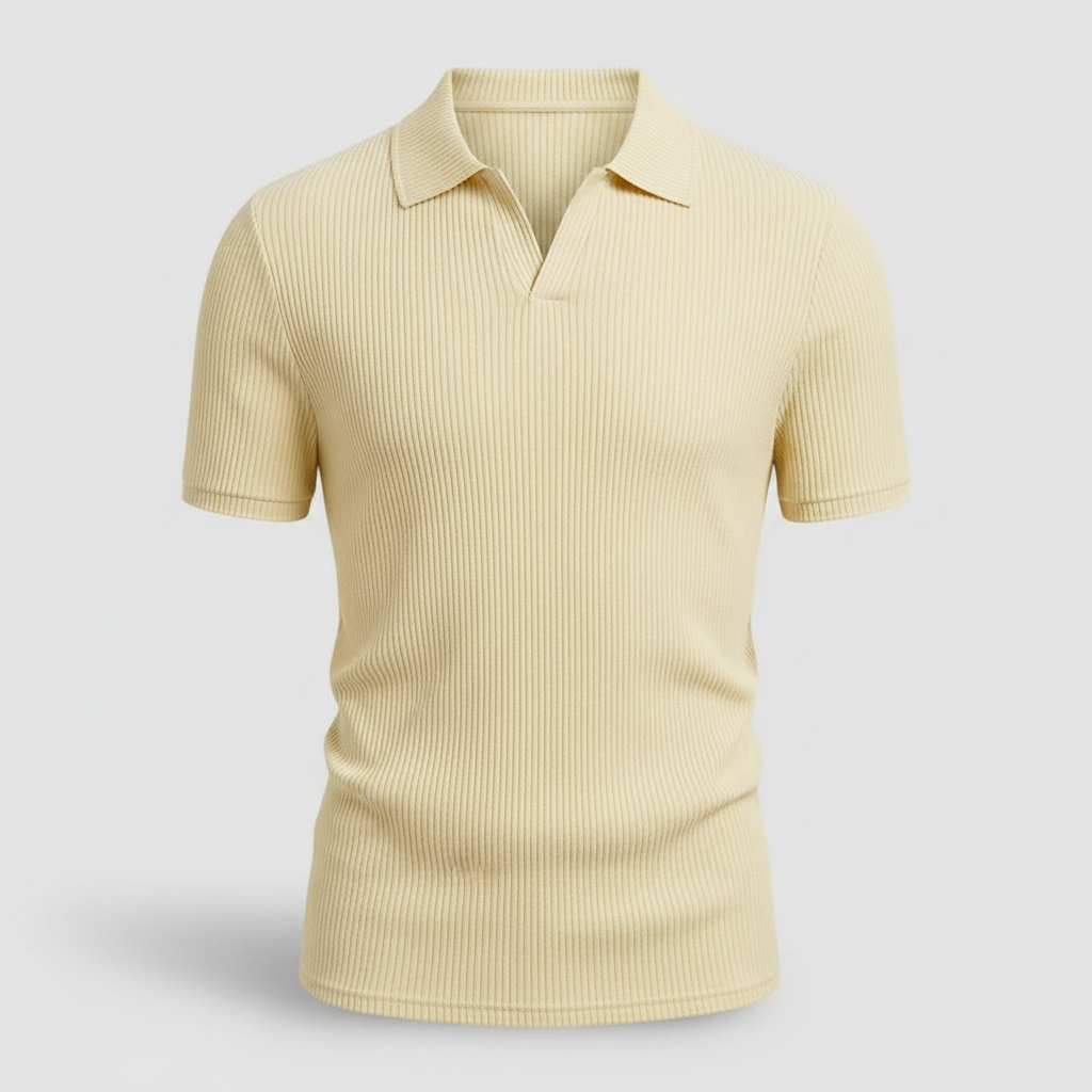 Vaffel Poloshirt Til Mænd | Stilfuld Sommermode