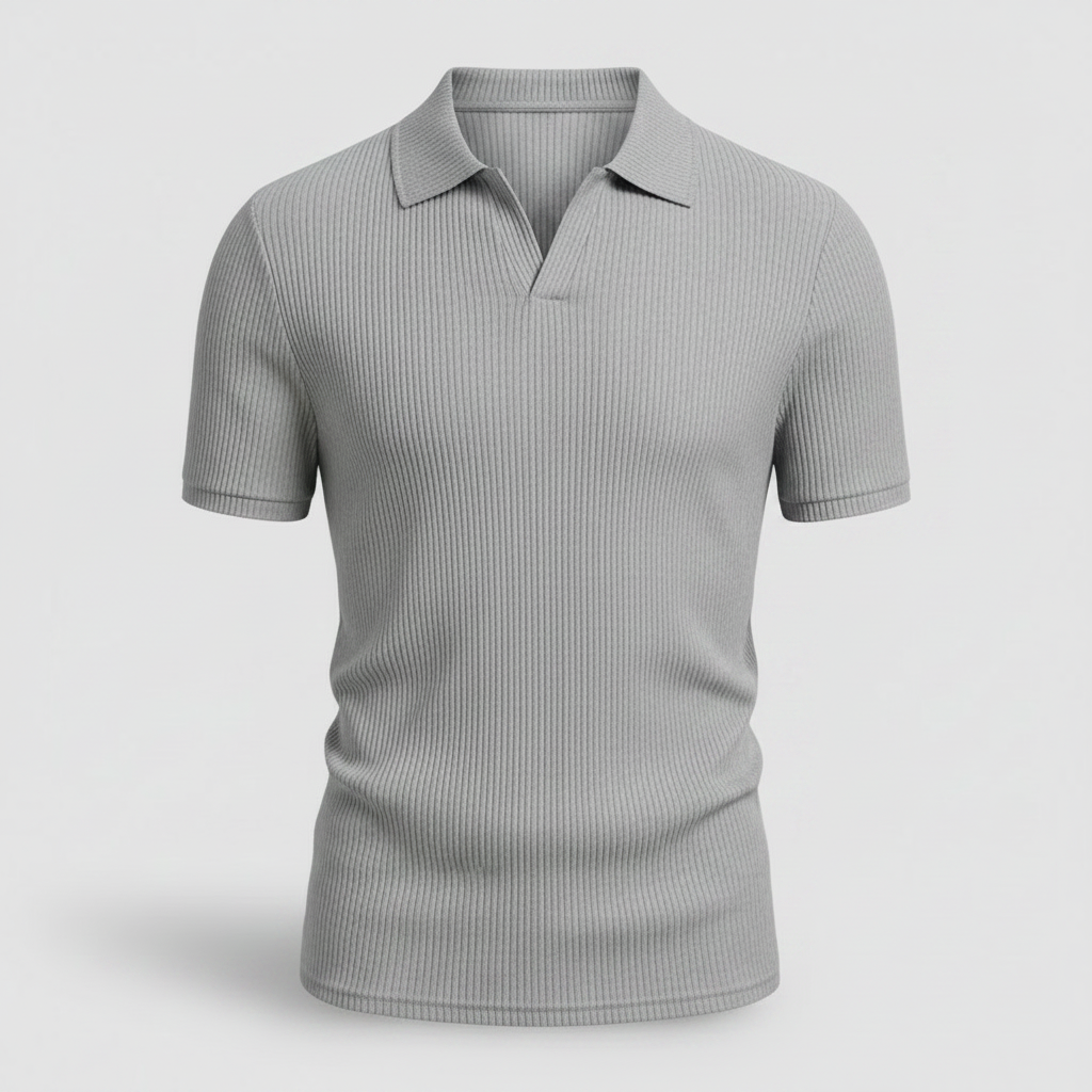 Vaffel Poloshirt Til Mænd | Stilfuld Sommermode