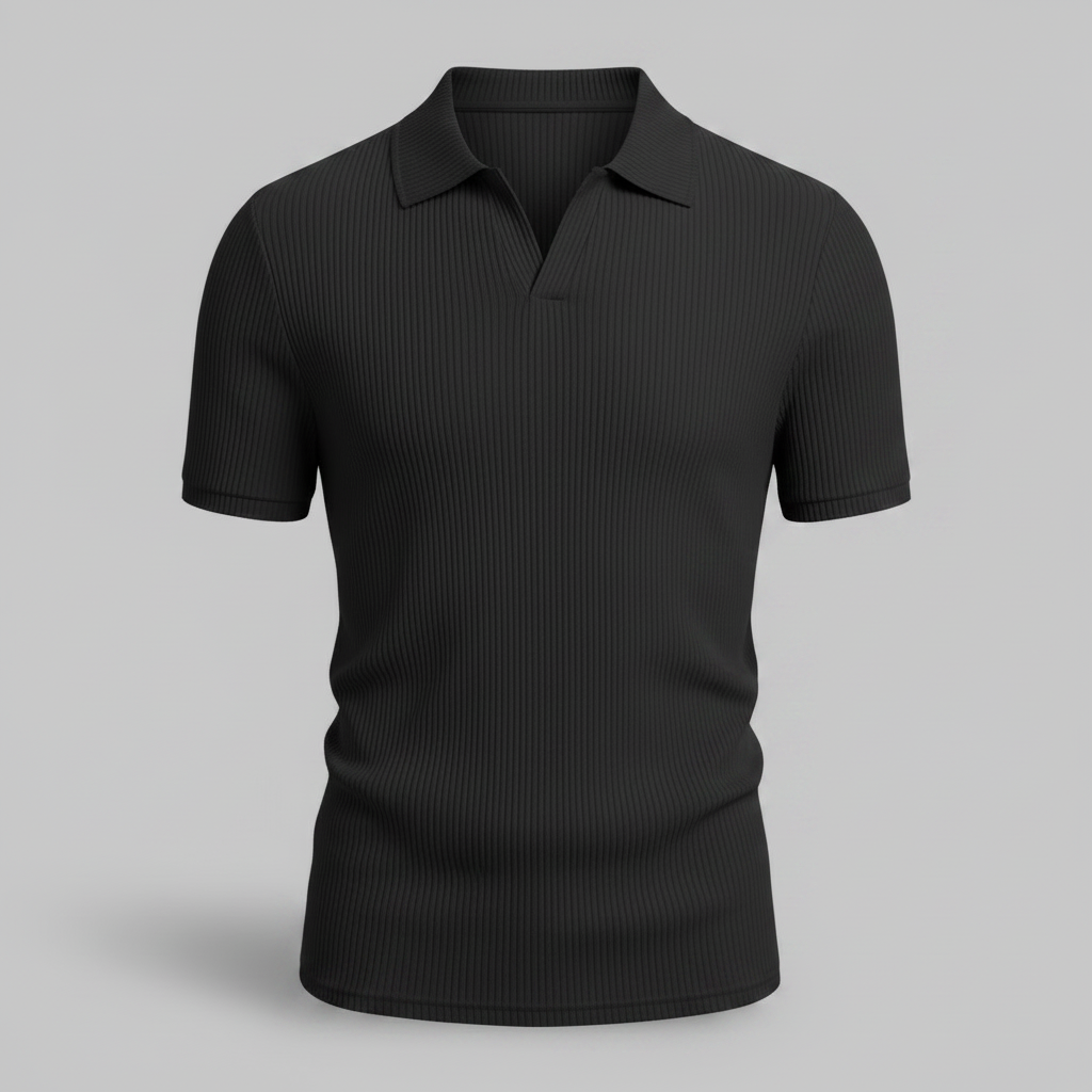 Vaffel Poloshirt Til Mænd | Stilfuld Sommermode