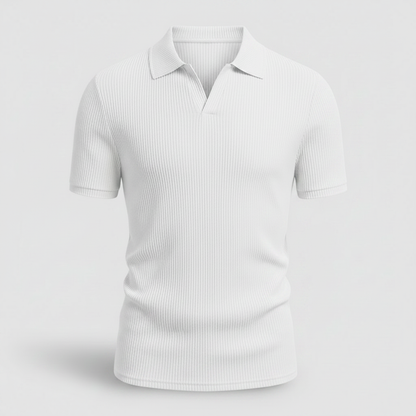 Vaffel Poloshirt Til Mænd | Stilfuld Sommermode